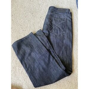 Men's Kenneth Cole Black‎ Denim Boot Cut Jeans-Size 30/34-Very Nice